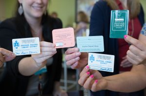 Arapahoe Libraries membership cards.