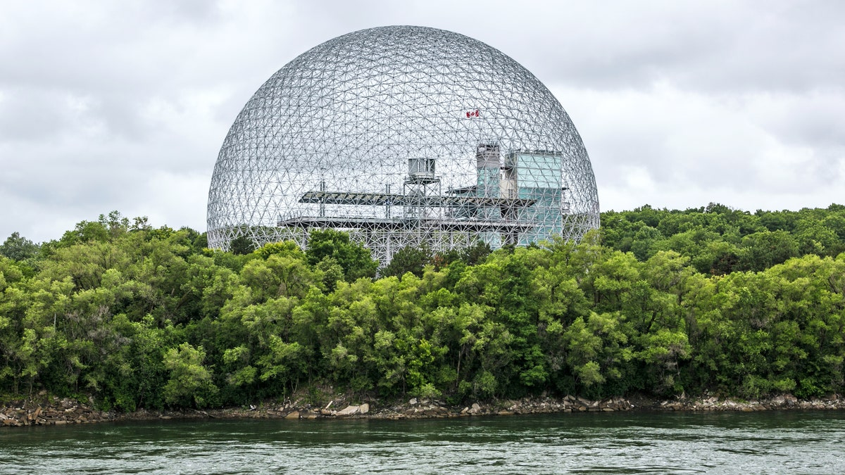 Buckminster Fuller's geodesic dome at Expo 67, Montreal - now the Montr&eacute;al Biosph&egrave;re.